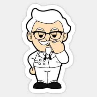 Funny Colonel Sanders Sticker